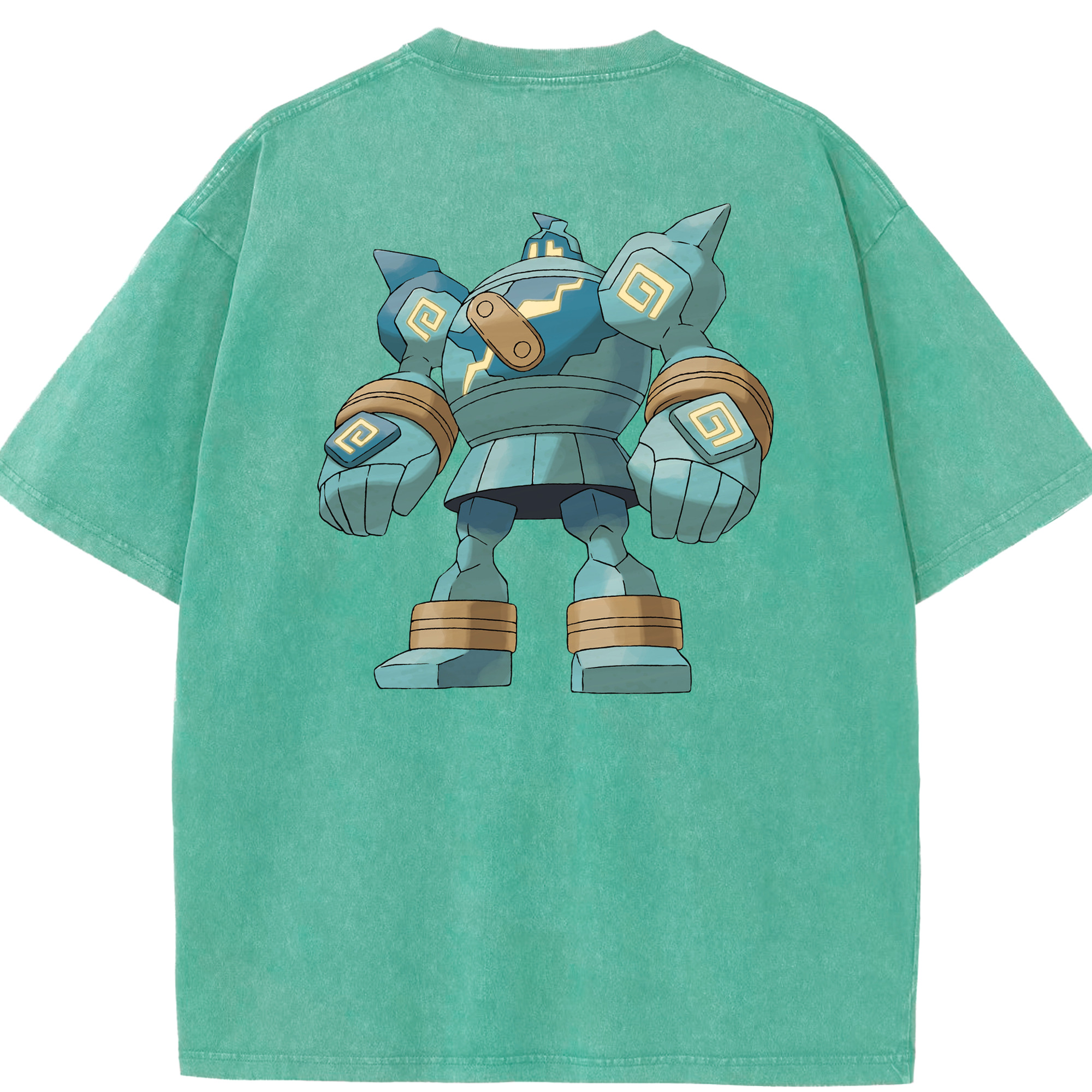 （画像用） ポケットモンスター Pokémon 綿100% ヴィンテージ風 半袖Tシャツ（背面プリント）